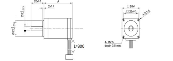 Nema 17 Nema 23 Bipolar Stepper Motor Hybrid For CNC Machine 28MM 1.8 Degree