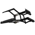 manual Adjustable leg rest support in a car seat