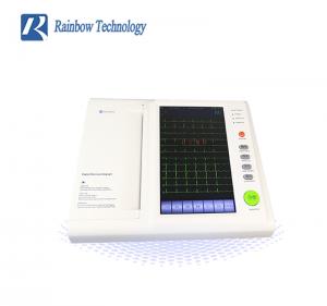China 12 Channels Medical ECG Machine hidden handle Built In Rechargeable Lithium Battery on sale