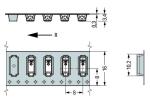 White Color PCB Module 63V SMD LED Connector Press Push In Bottom