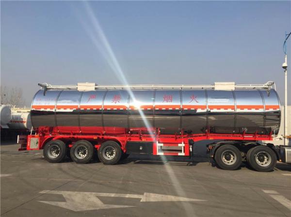 Stainless Steel Tanker Trailers With A Capacity Of 45000 Liters For Transport Of Palm Oil