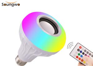 Quality RGBW E27 Adapter Bluetooth Speaker Bulb Remote Control SMD5730 for sale