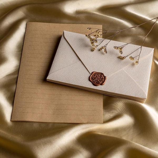 Tear Resistant Kraft Paper Envelopes Brown / White Invitation Card Envelope For Gift Use