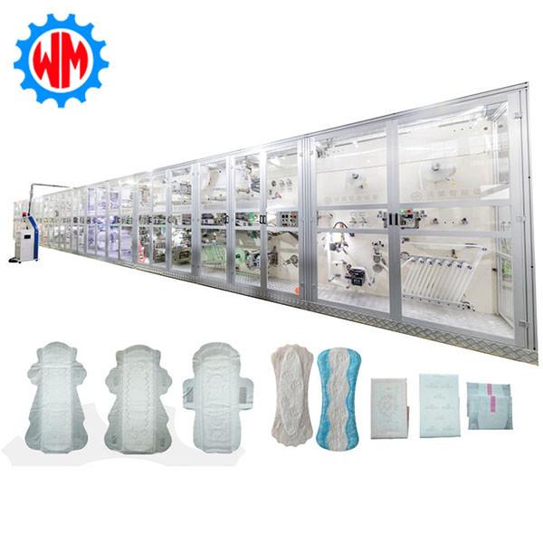 Buy Full Servo Sanitary Napkin Production Line High Speed Automatic Machine with CE Certification at wholesale prices