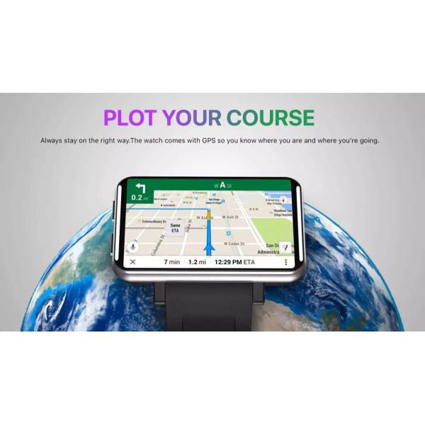 Smartwatch 4G with 3GB ROM + 32GB RAM WiFi GPS Heart Rate Sleeping Monitor for Ios Android with Big Screen