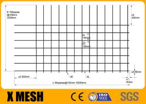 Rl718 Concrete Reinforcing Mesh Longitudinal Wires 7 Spacing 100mm 68kgs Rectangular