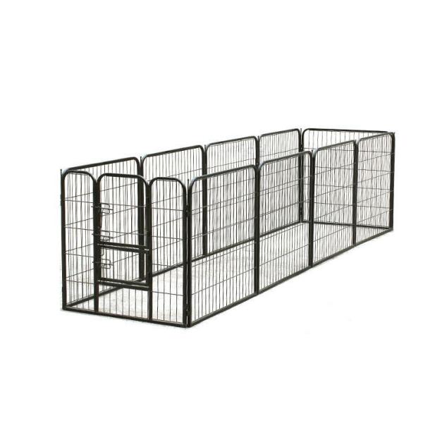 80x80cm x10pcs Black Powder Coated Wire Mesh Small Size Dog Kennel,Pet Cages,Carriers & Houses,Welded Mesh