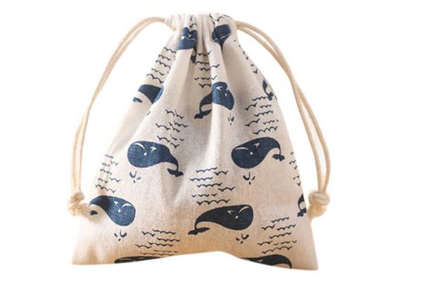 Buy Canvas Drawstring Cinch Bag , Recyclable String Gym Bag 16×14 CM at wholesale prices