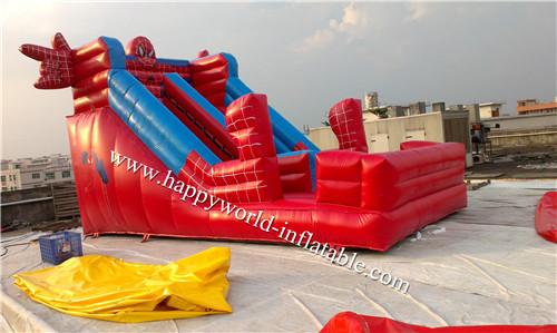 Buy inflatable spider man bouncy castle , inflatable dry slide , inflatable slide at wholesale prices
