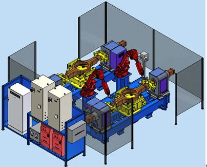 5000kg Robot Customized Welding Machine 150VA Stainless Steel Pipe Welding Machine