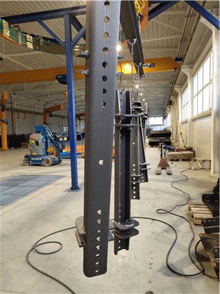 Accumulation QXL10 Catenary Shot Blasting Machine Shovel Handle Cleaning