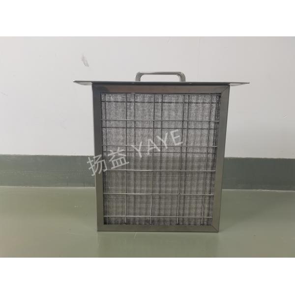 Folding Metal Mesh Pre Filter High Temp Air Filter G4 With Flange