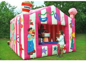 Quality 3*3*2.5m Inflatable Booth For Carvinal Gift Selling Weather Resistant Easy Use for sale