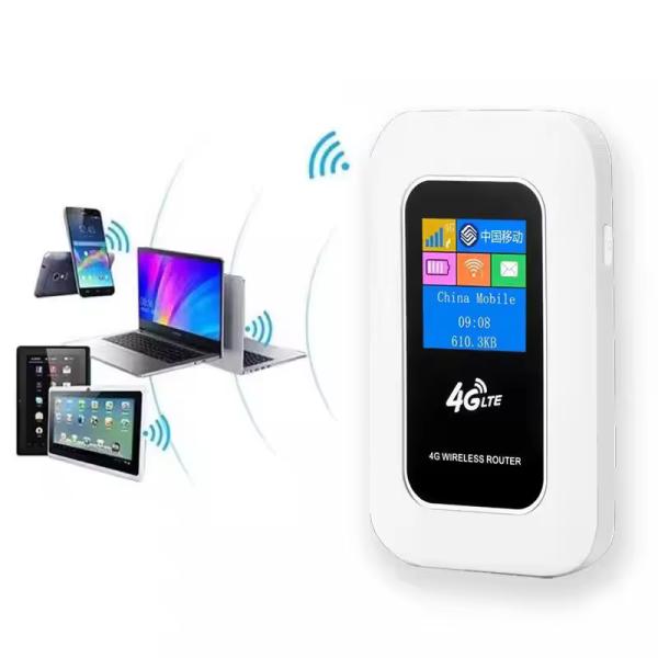 Buy High Speed Portable 4G Modem With Sim Crad WiFi Router 300M With 2100mAH Battery Power Bank Wireless Router at wholesale prices