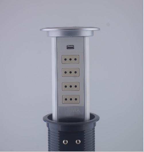 Buy Italy Design Hidden Style Desktop Plug Sockets For Conference Table Worktop at wholesale prices