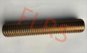 China 1 X 170MM Alloy Steel A193 B7 Bichromate Coated Full Threaded Stud Bolt For Flange on sale