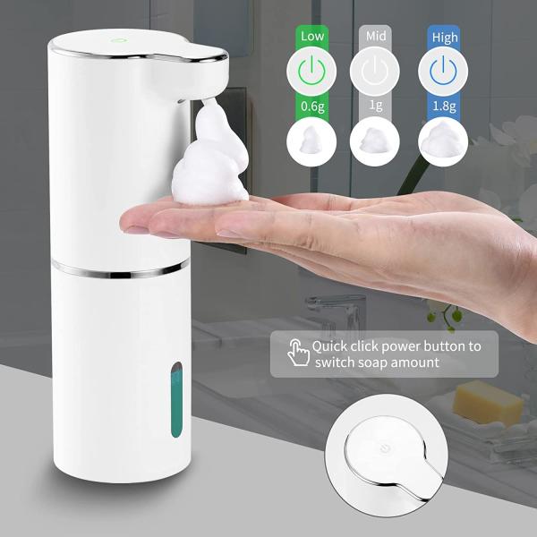 Buy 10oz Touchless Automatic Rechargeable Soap Dispenser With Adjustable Volume Control at wholesale prices