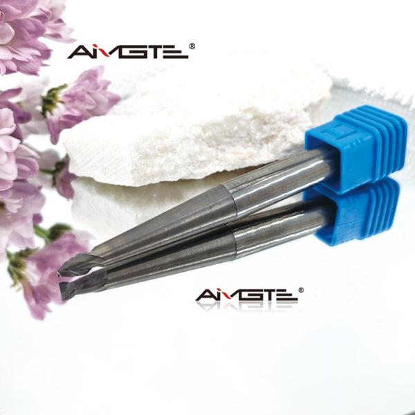 Anti Chipping 2 Flutes Tapered Carbide End Mill For Deep Cavity Mold Cutting