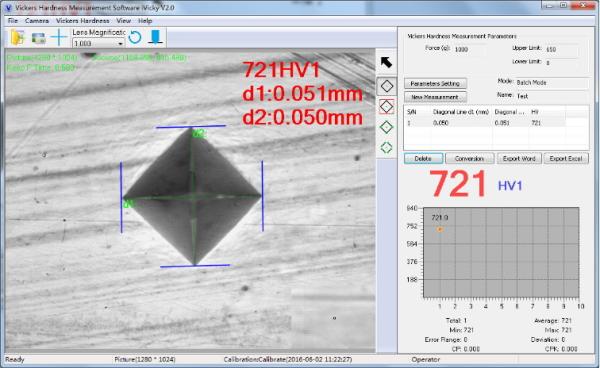 Automatic Knoop Vickers Hardness Measurement Software Generate Report With Usb