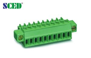 Quality Flange Female Plug In Terminal Block Screw Terminal Block Pitch 3.81mm for Communication for sale