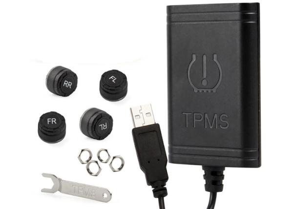 Buy Tire Pressure Monitoring System Android Tire Pressure Monitor Wireless Transmission 4 External For Vehicle USB TPMS at wholesale prices