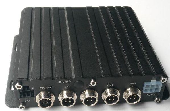 8V ~ 36V DC 4 Channel Car DVR Recorder , 128GB SD Card Mobile DVR System