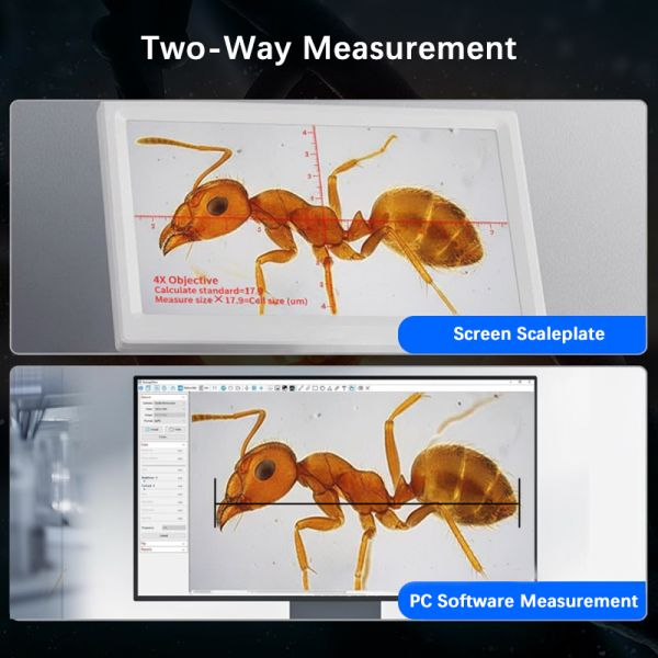 OPTO-EDU A33.5130 7" LCD Digital Microscope 55x-550x Magnification 8.0M CMOS