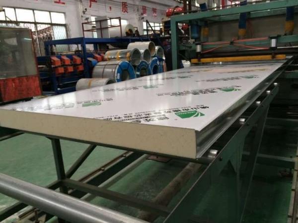 Buy PPGI Galvanized Steel 40kg/M3 Cold Room PU Sandwich Panel at wholesale prices