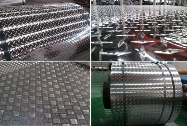 Bending Aluminum Diamond Plate Wall Panels Checker Plate Strips Mirror Finish