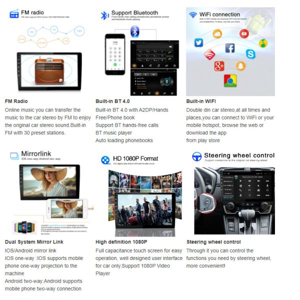 2018 2017 2016 Honda Civic Android Head Unit Radio Tesla Type Style Android 9.1