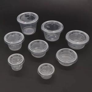 China 2 Oz Portion Cups With Lids PP Condiment Plastic Cups Disposable Plastic Sauce Cups on sale