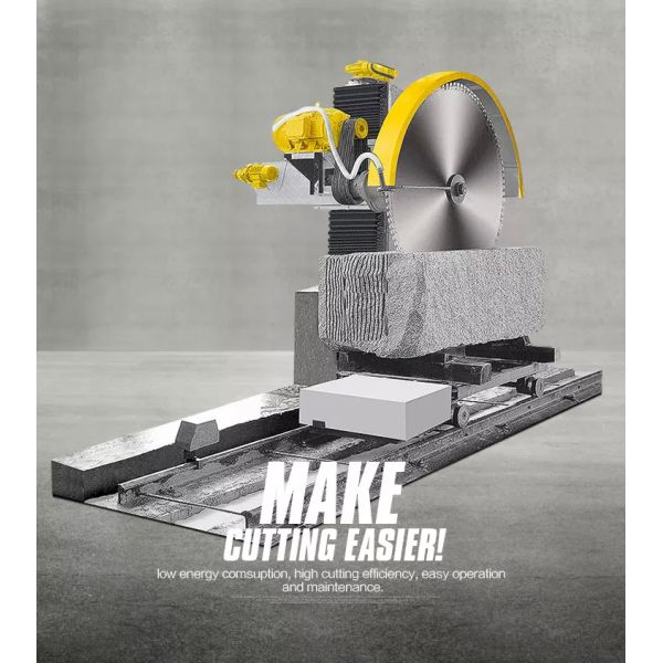 High Cutting Efficiency QZQ-1600 Granite Marble Stone Block Single Column Auto Cutting Machine for Sale