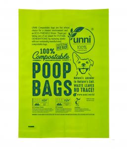 China Custom Printed Compostable Dog Poop Bag Biodegradable Polythene Cornstarch on sale