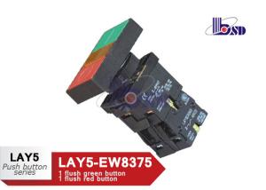 Quality LAY5（XB2）-EW8375 spring return flat button push button swithes for sale