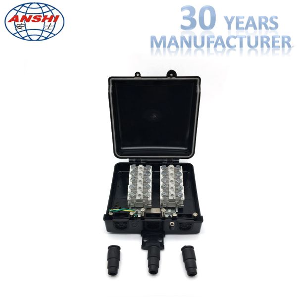 10 Paris Outdoor Telephone Distribution Terminal Block With Non - Protective STB Module for large telephone wire