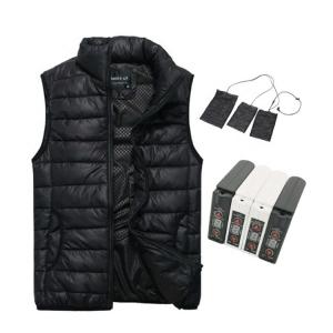 Quality 7.4V Battery smart electric heated vest Polyester fiber Patchwork Pattern for sale