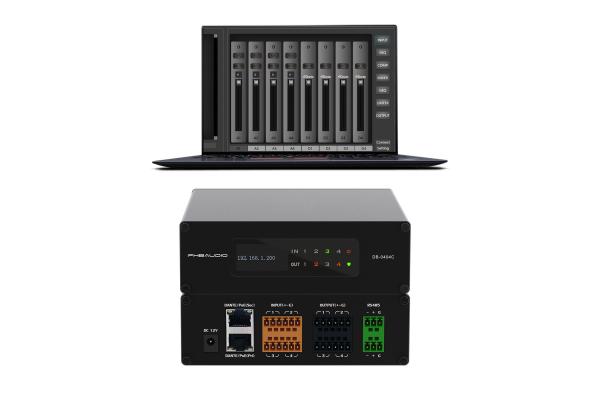 Buy RS485 Control Dante Audio DSP , Mini Audio Interface With PoE Power Supply at wholesale prices