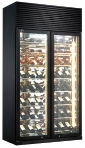 Quality Horizontal Wine Bottle Cooler Compressor Cooler Fan Cooling System Wine Refrigerator for sale