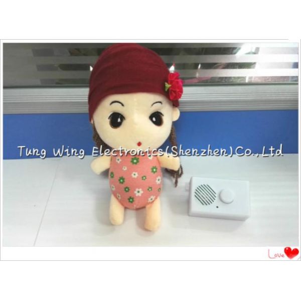 Non Toxic Toy Sound Module One Button Music Box For Stuffed Animals / Plush Dolls