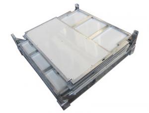 Quality Foldable IBC 1000 Liter Container / Ibc Water Container 1.0mm White Coated Steel Panel for sale