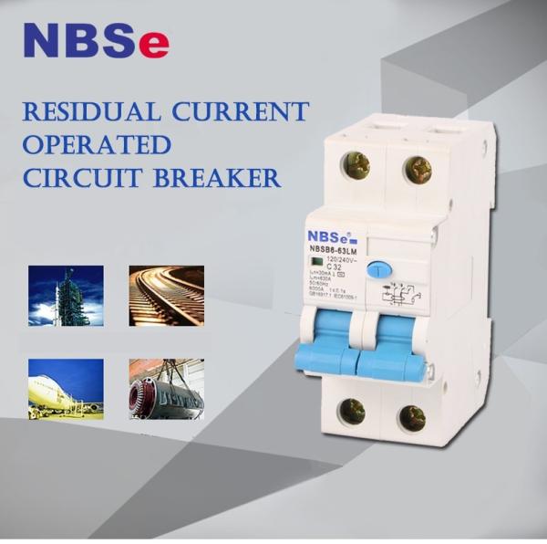 IEC61008 Electromagnetic Double Pole 4P RCBO Device Residual Circuit Breaker
