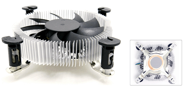 Durable 4000RPM CPU Cooling Fan Copper Insert For LGA1150/1155/1156