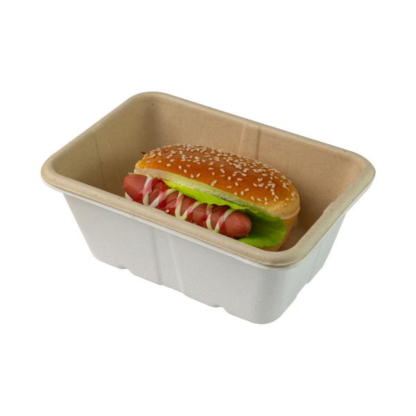 Customized Compostable Sugarcane Bagasse Food Container Restaurant Packaging