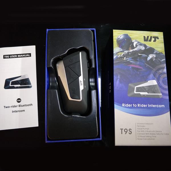 Buy 15h Working Time Motorcycle Bluetooth Intercom CSR Chip BC5 IP67 Wired at wholesale prices