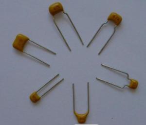 Quality Flameproof 50V Ceramic Disc Capacitor , Voltage Proof Radial Lead Type Capacitor for sale