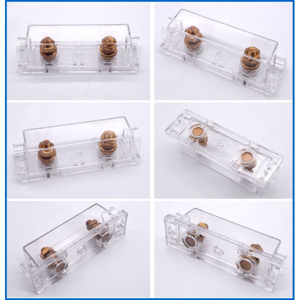 Car Audio Waterproof Bolt Down ANL Fuse Holder 40 - 500A With Transparent Cover
