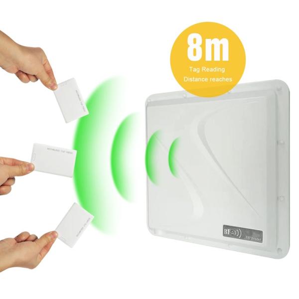 Buy Long Range RFID Card Access Control 1 - 8m Integrated UHF RFID Reader at wholesale prices