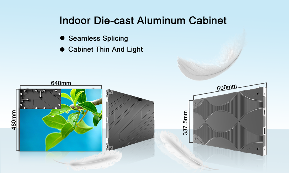 P1.86 Indoor Led Displayled Display Screen 640x480mm Fine Pitch Led Panels Indoor Full Color High-definition Display Screen