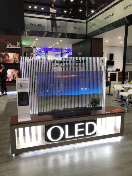 Buy See Through Digital Clear OLED Display / OEM Transparent OLED Signage at wholesale prices
