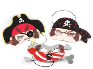 Quality Pirate Design Felt Funny Halloween Masks For Halloween Costume Ball for sale